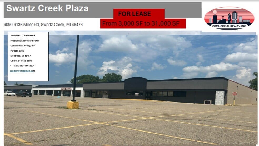 9090-9136 Miller Rd, Swartz Creek, MI for lease - Building Photo - Image 1 of 4
