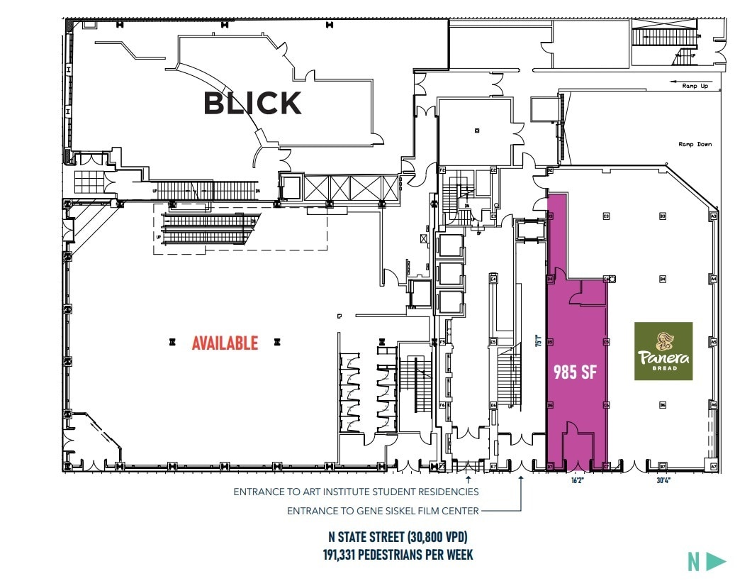 168 N State St, Chicago, IL for lease Floor Plan- Image 1 of 1