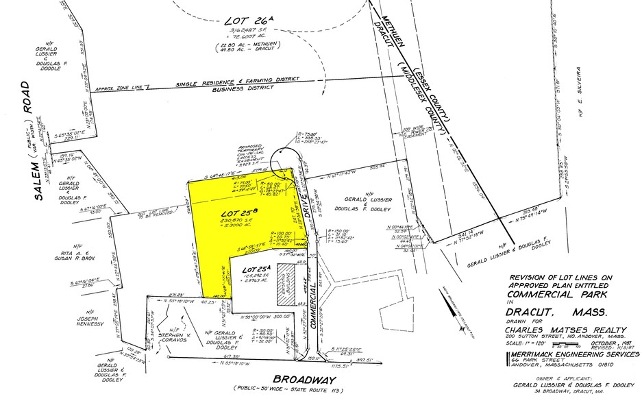 20 Commercial Dr, Dracut, MA for lease - Plat Map - Image 3 of 6