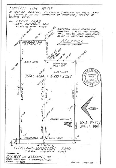 4871 Brecksville Rd, Richfield, OH for sale - Plat Map - Image 1 of 1