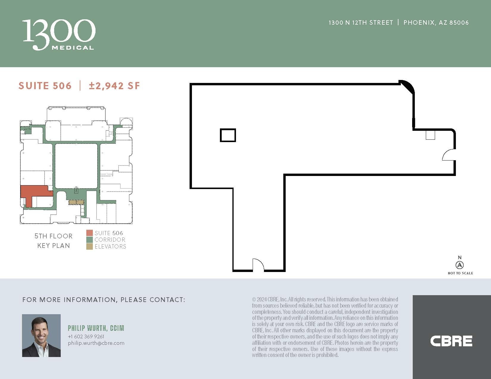 1300 N 12th St, Phoenix, AZ for lease Floor Plan- Image 1 of 1