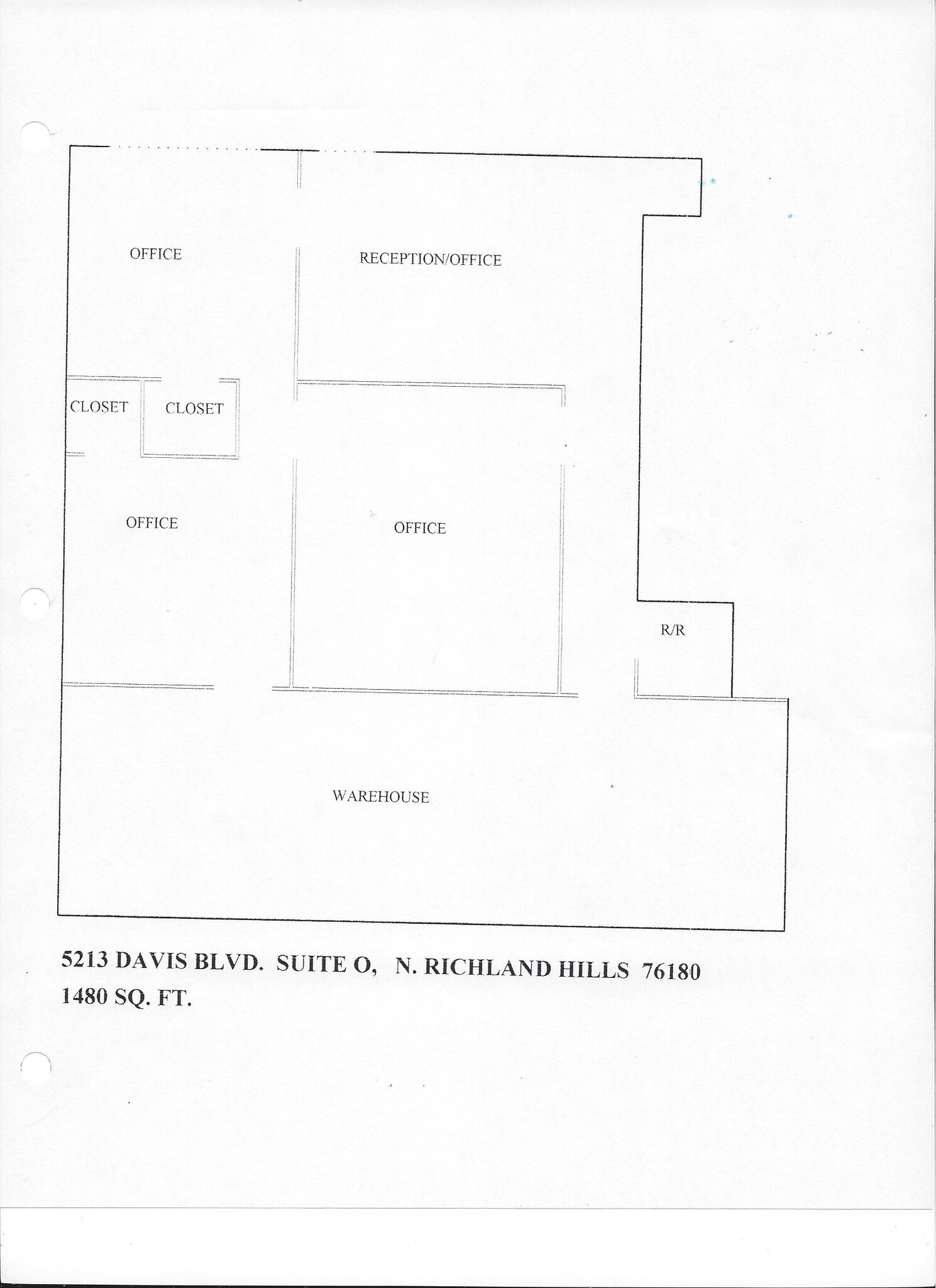 5213 Davis Blvd, North Richland Hills, TX for lease Floor Plan- Image 1 of 1