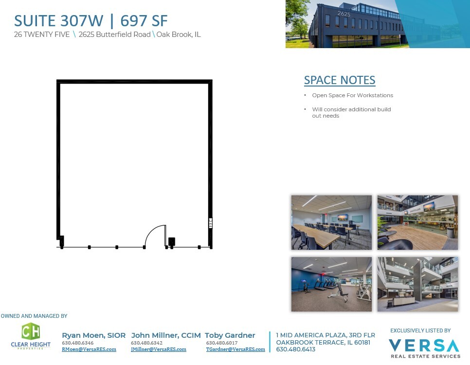 2625 Butterfield Rd, Oak Brook, IL for lease Floor Plan- Image 1 of 1