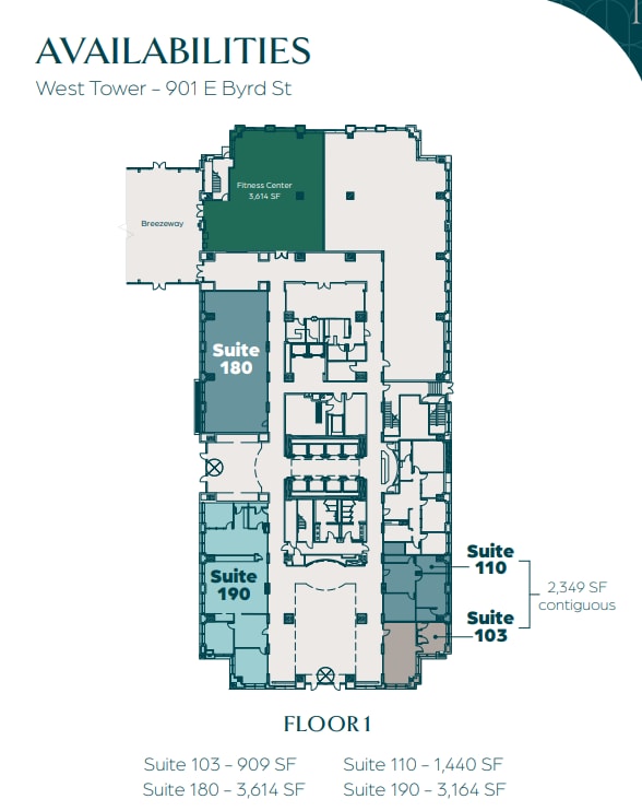 951 E Byrd St, Richmond, VA for lease Floor Plan- Image 1 of 1