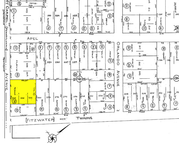 110 Pennsylvania Ave, Oreland, PA for lease - Plat Map - Image 3 of 7