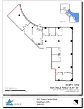 300 Town Centre Blvd N, Markham, ON for lease Floor Plan- Image 1 of 1