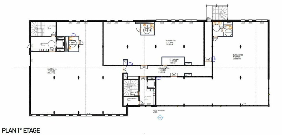 Office in Fleury-sur-Orne for sale - Floor Plan - Image 2 of 6