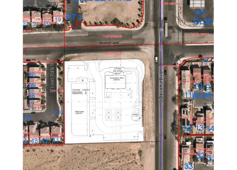 Decatur Blvd & Windmill Ln, Las Vegas, NV for lease - Site Plan - Image 2 of 2