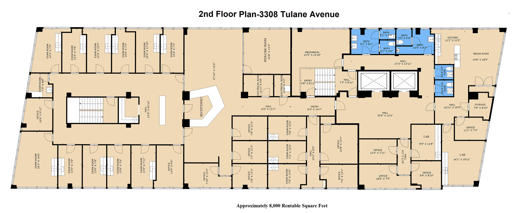 3308 Tulane Ave, New Orleans, LA for lease Floor Plan- Image 1 of 1