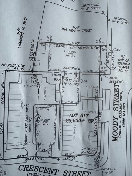 817 Moody St, Waltham, MA for lease - Site Plan - Image 2 of 19