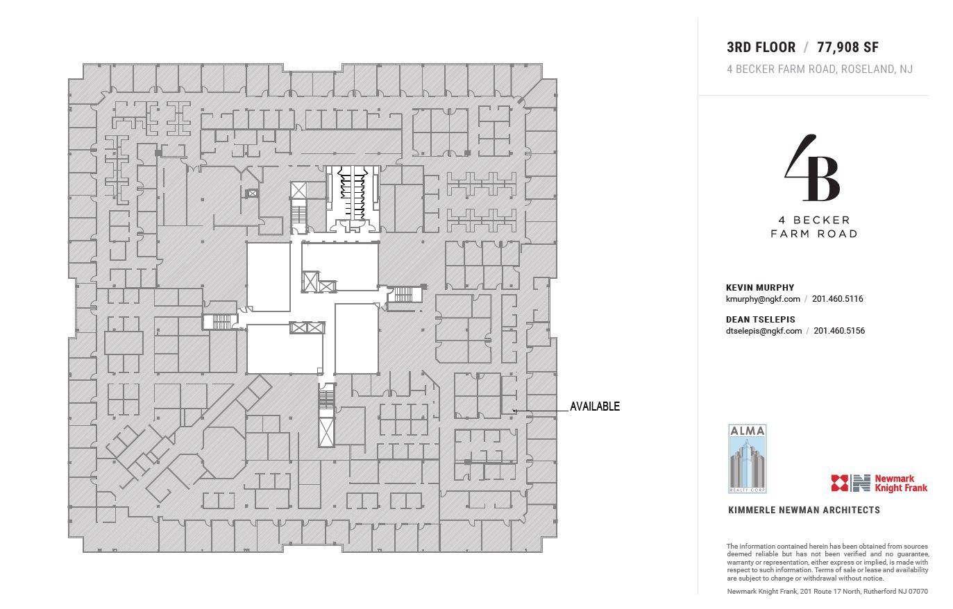 4 Becker Farm Rd, Roseland, NJ for lease Floor Plan- Image 1 of 1