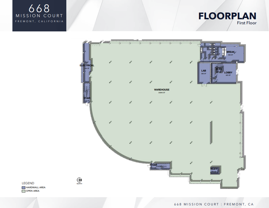 668 Mission Ct, Fremont, CA for lease Floor Plan- Image 1 of 2