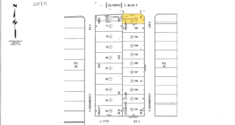 3400 W Olympic Blvd, Los Angeles, CA for sale - Plat Map - Image 2 of 18