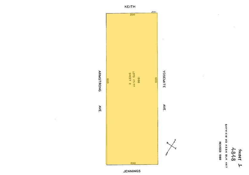 1555 Yosemite Ave, San Francisco, CA for lease - Plat Map - Image 2 of 12