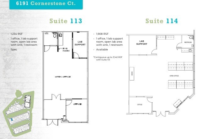 6185 Cornerstone Ct E, San Diego, CA for lease Floor Plan- Image 1 of 1