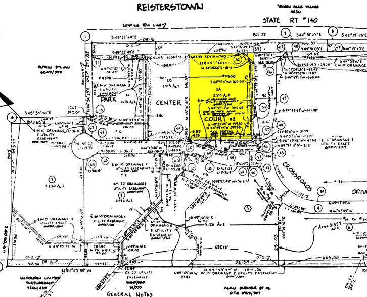 2 Park Center Ct, Owings Mills, MD for lease - Plat Map - Image 2 of 12