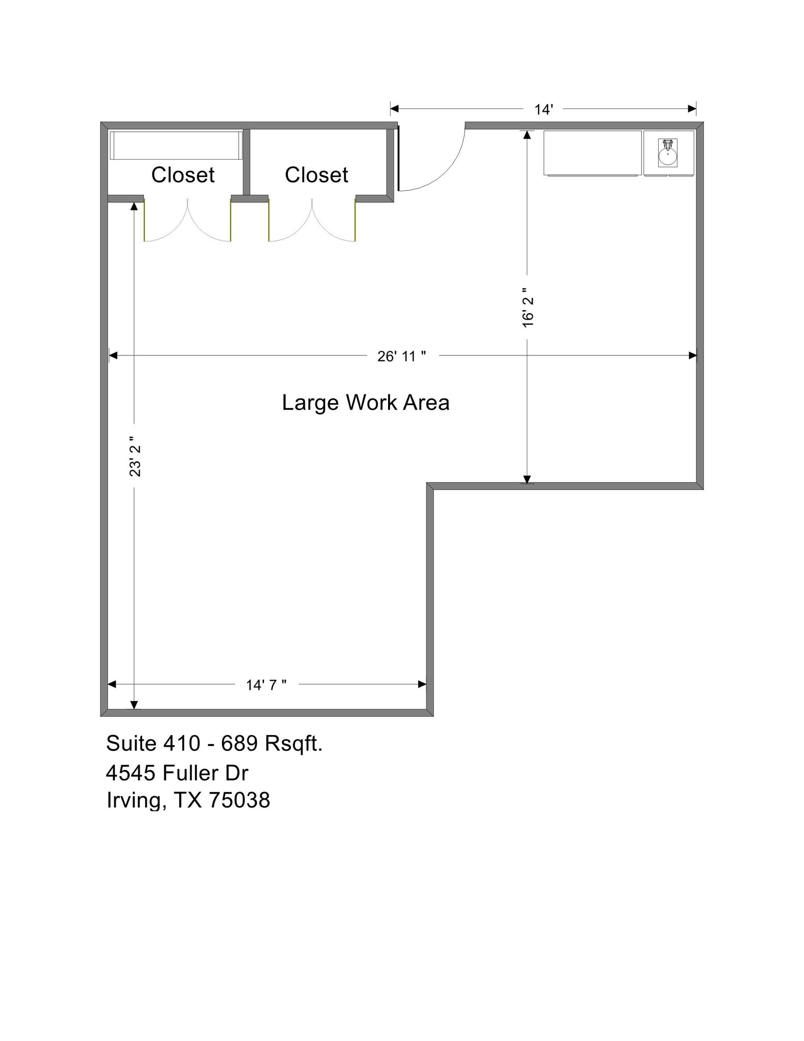 4545 Fuller Dr, Irving, TX for lease Floor Plan- Image 1 of 5