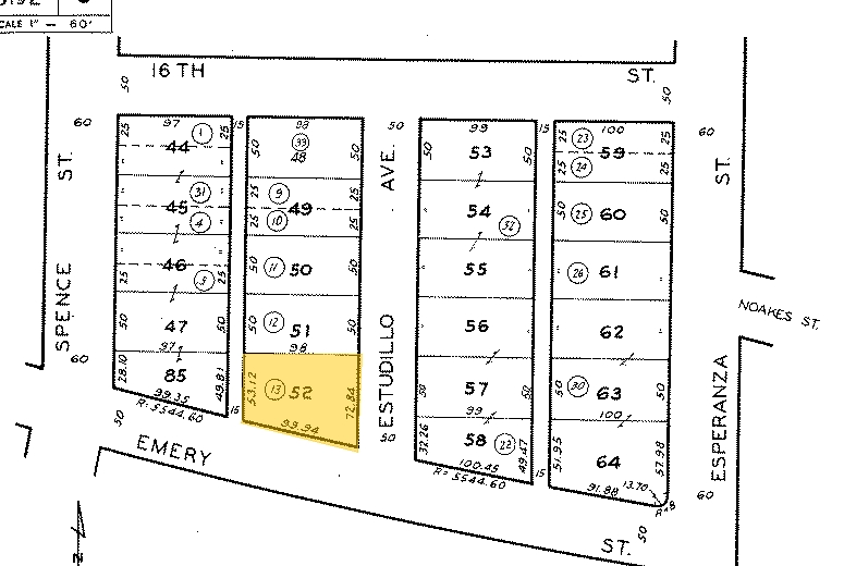 3525 Emery St, Los Angeles, CA for lease - Plat Map - Image 3 of 3