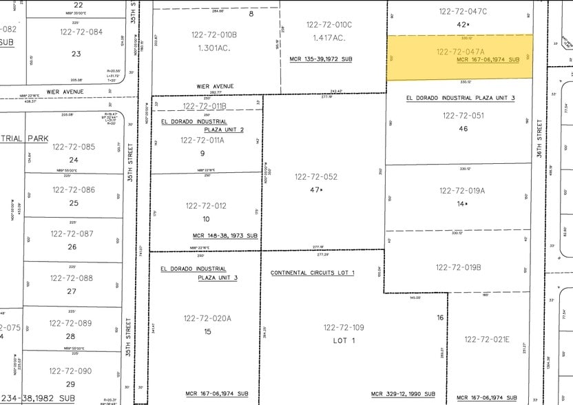 4640 S 36th St, Phoenix, AZ for lease - Plat Map - Image 2 of 3