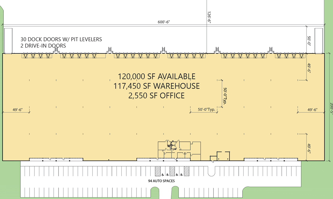 1385 Valentine Industrial Pky, Pendergrass, GA for lease Floor Plan- Image 1 of 1