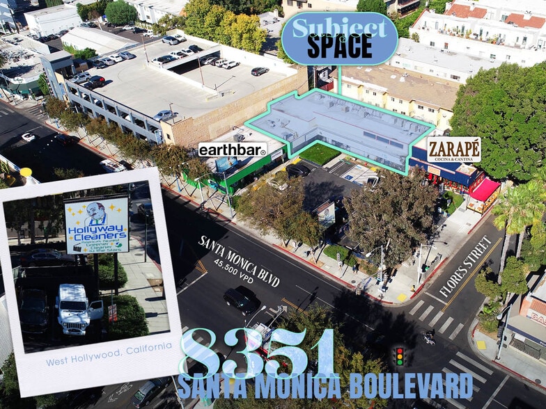 8351 Santa Monica Blvd, West Hollywood, CA for lease - Building Photo - Image 1 of 7