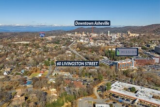 60 Livingston St, Asheville, NC - AERIAL  map view