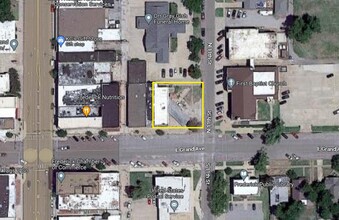 123 E Grand Ave, Frederick, OK - AERIAL  map view