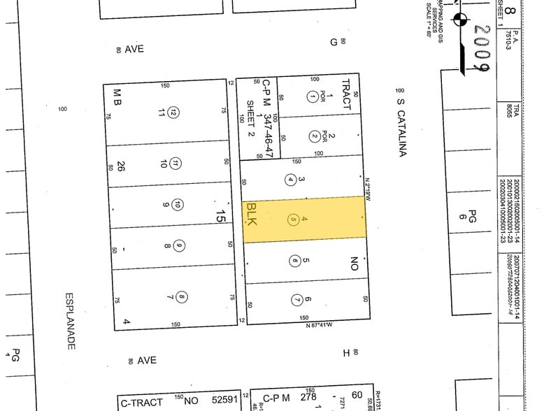1507 S Catalina Ave, Redondo Beach, CA for sale - Plat Map - Image 2 of 3
