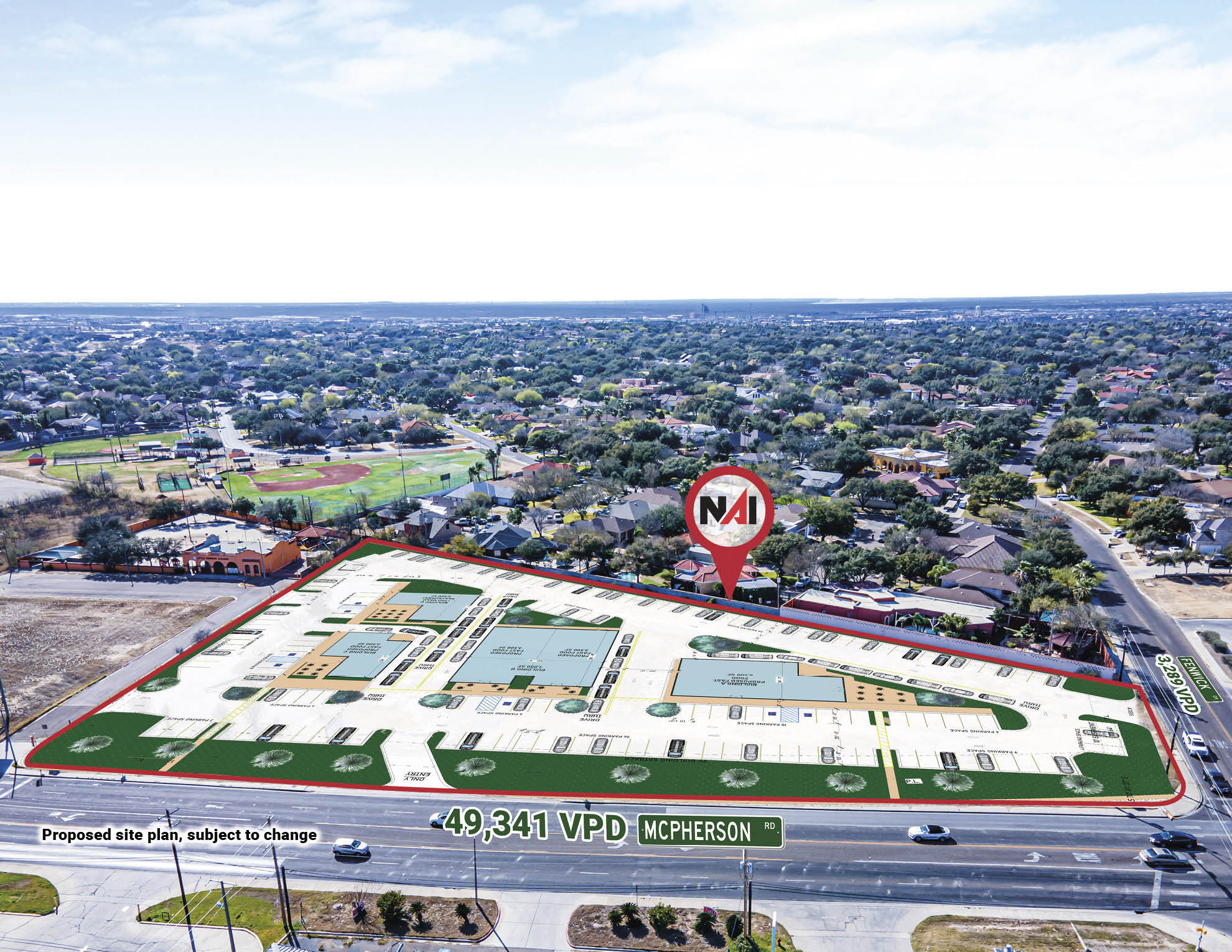 6600 McPherson Rd, Laredo, TX for lease Aerial- Image 1 of 5