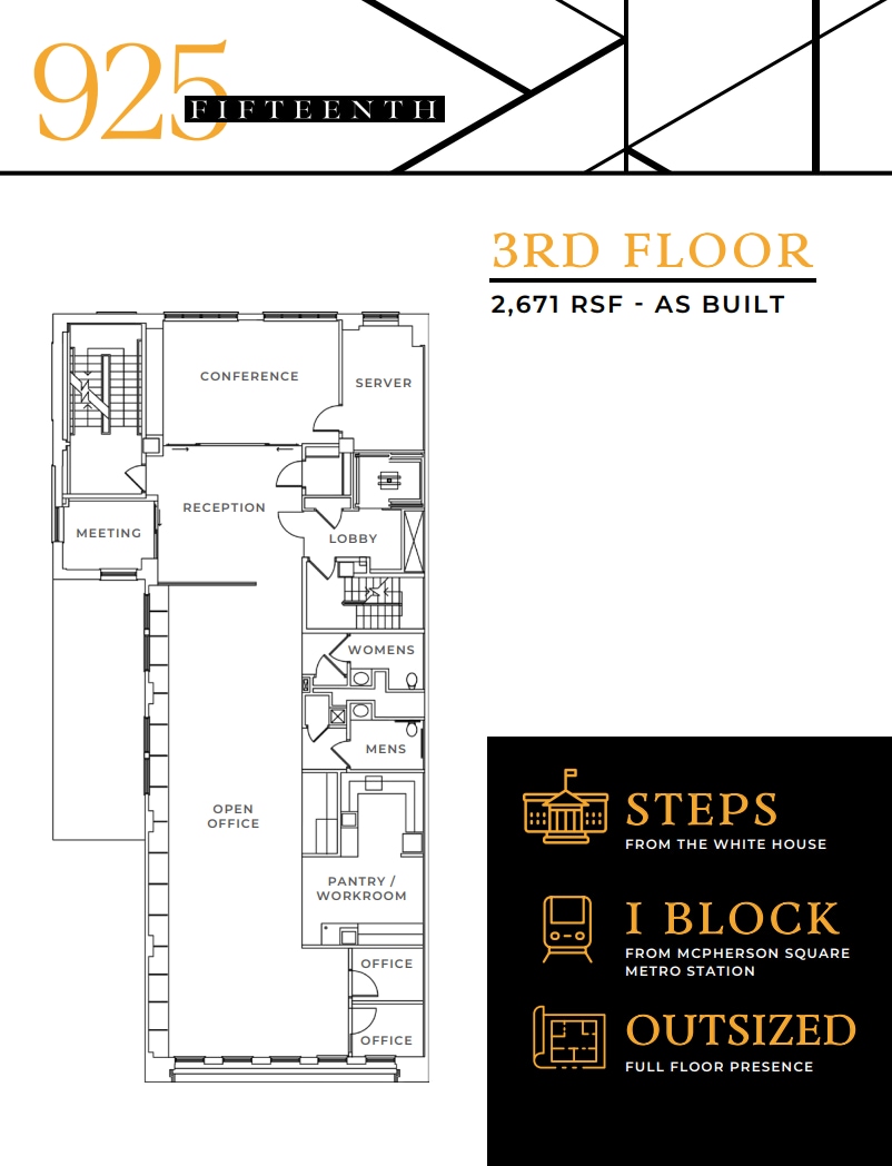 925 15th St NW, Washington, DC for lease Floor Plan- Image 1 of 1