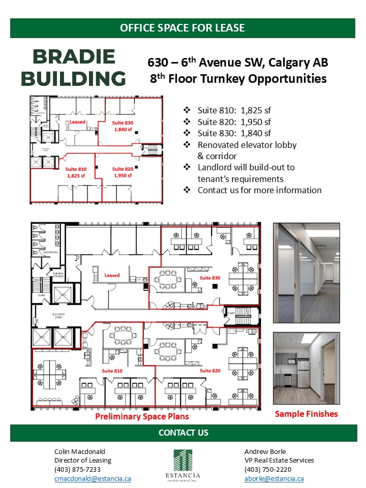 630 6th Ave SW, Calgary, AB for lease Floor Plan- Image 1 of 4