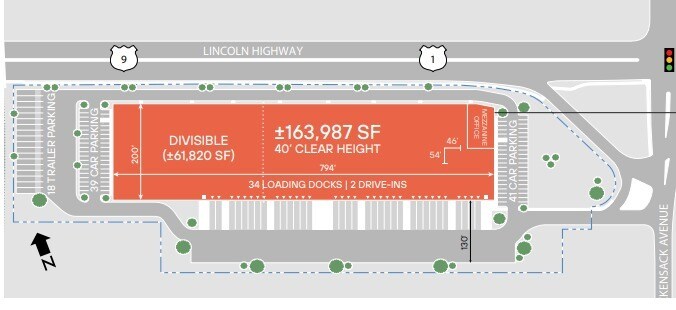 100 Lincoln Hwy, Kearny, NJ for lease Floor Plan- Image 1 of 1