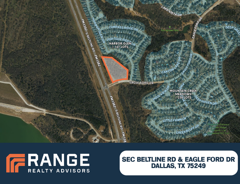 SEC Belt Line Rd & Eagle Ford Dr, Dallas, TX for sale - Aerial - Image 1 of 1