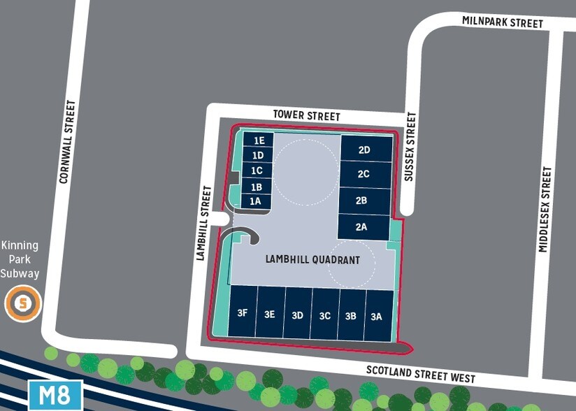 4-14 Lambhill Quadrant, Glasgow for lease - Site Plan - Image 3 of 3