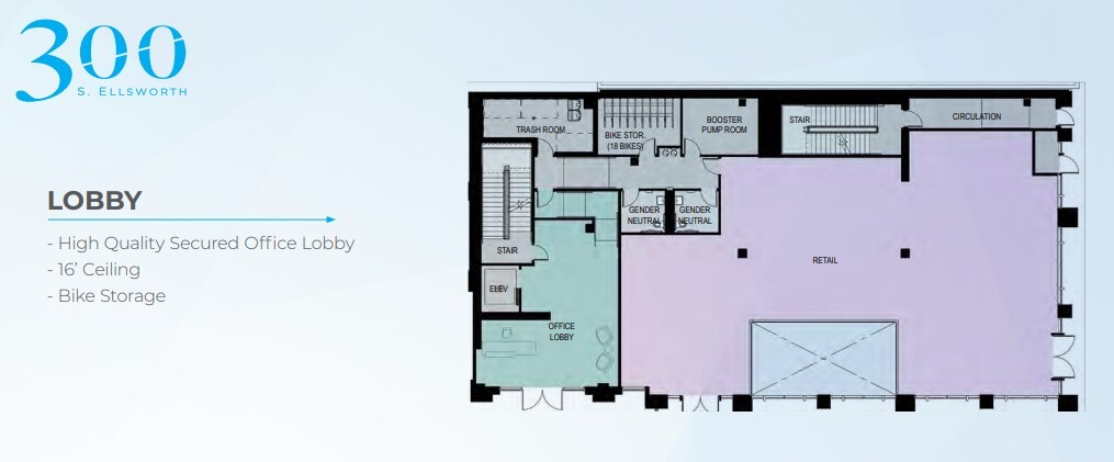 300 S Ellsworth Ave, San Mateo, CA for lease Floor Plan- Image 1 of 1