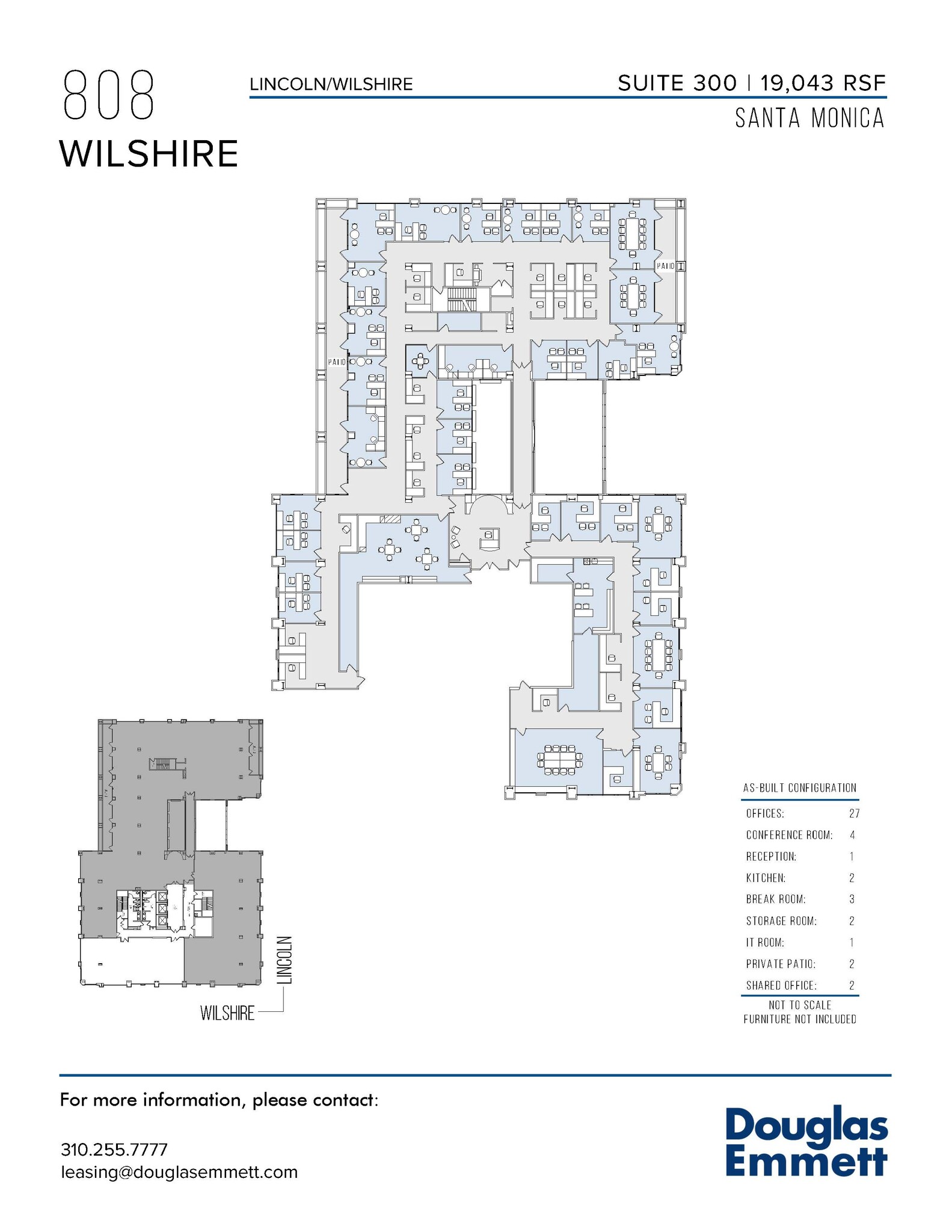 808 Wilshire Blvd, Santa Monica, CA for lease Floor Plan- Image 1 of 2