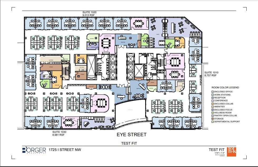 1725 I St NW, Washington, DC for lease Floor Plan- Image 1 of 1