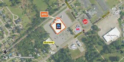 1952 W Dallas Ave, Selma, AL - AERIAL  map view