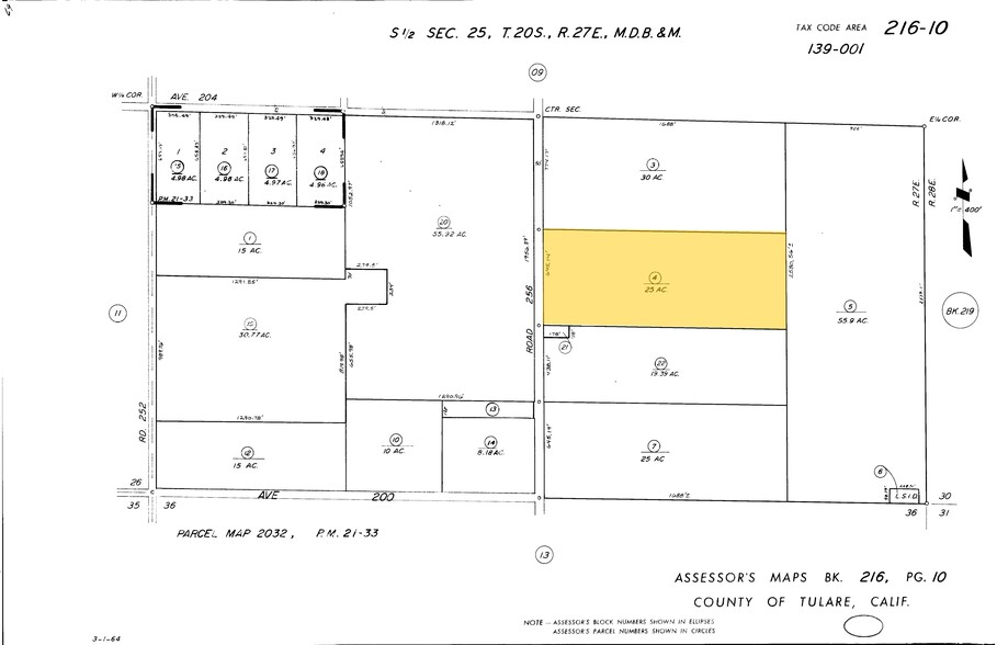 20220 Road 256, Strathmore, CA for sale - Plat Map - Image 1 of 1