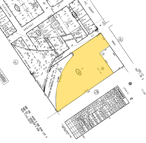 1403-1407 S Coast Hwy, Oceanside, CA for lease - Plat Map - Image 3 of 3