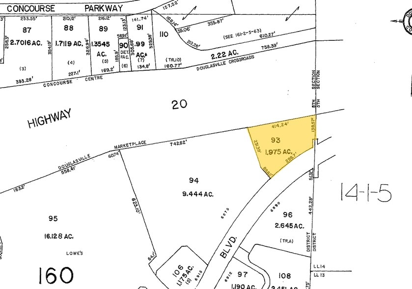 6855 Douglas Blvd, Douglasville, GA for lease - Plat Map - Image 2 of 16