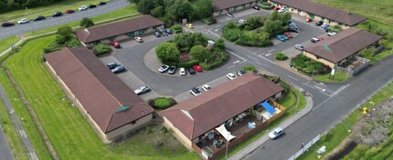 7 Crosland Park, Cramlington, NBL - AERIAL  map view