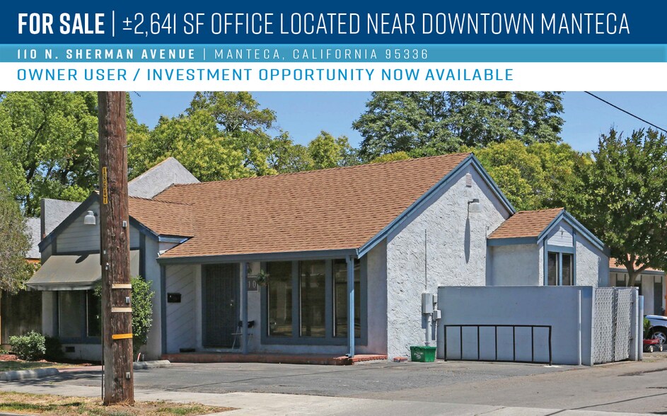 110 N Sherman Ave Manteca Ca 95336 Office For Sale Loopnet Com