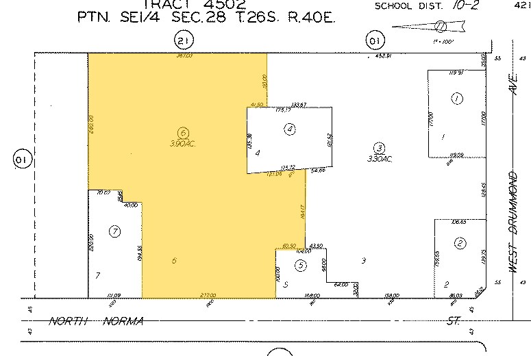 1000 N Norma St, Ridgecrest, CA for sale Plat Map- Image 1 of 1