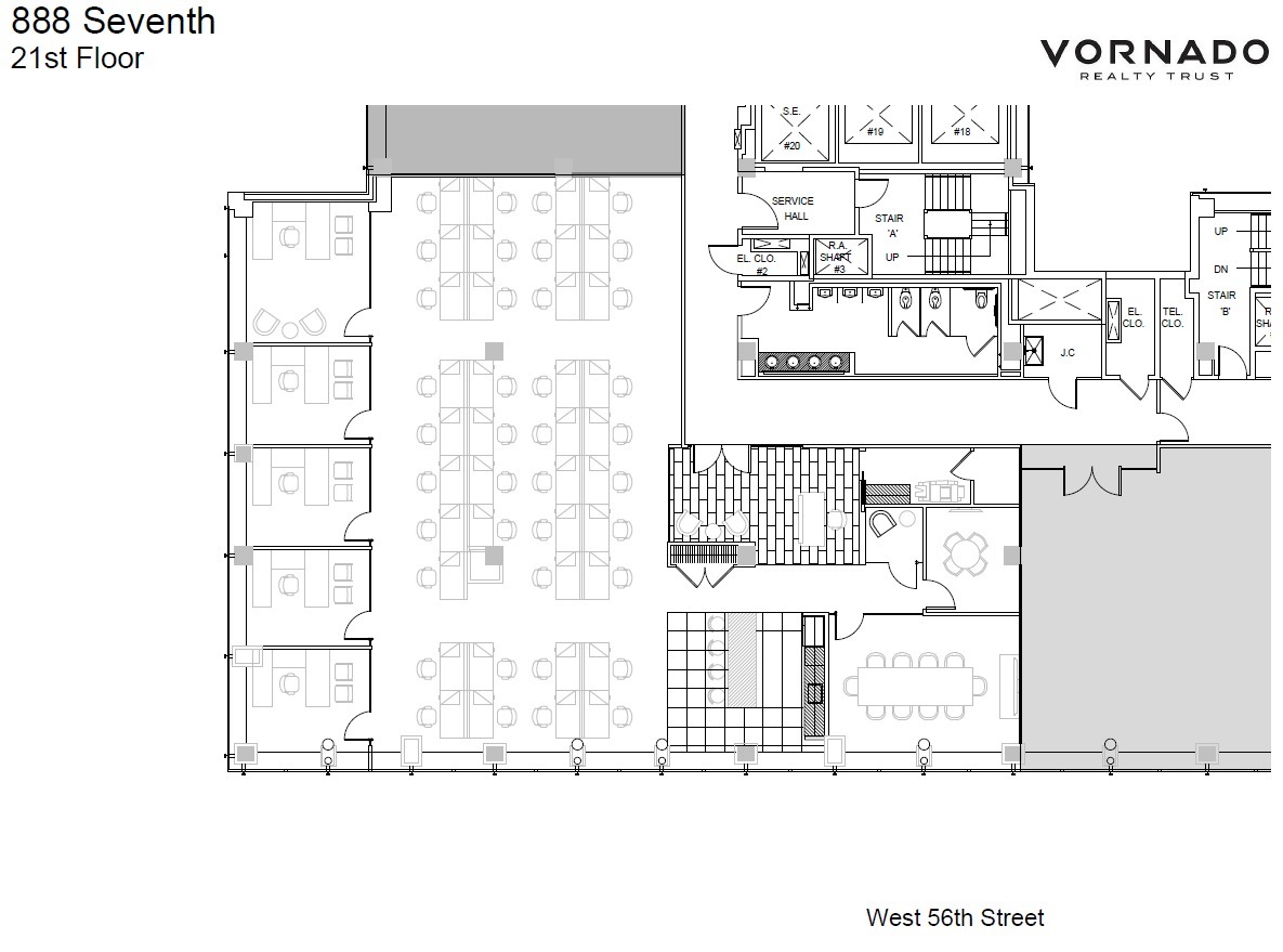 888 7th Ave, New York, NY for lease Floor Plan- Image 1 of 1