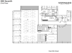 888 7th Ave, New York, NY for lease Floor Plan- Image 1 of 1