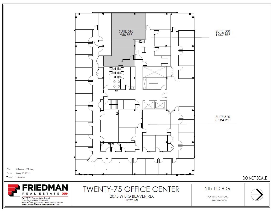 2075 W Big Beaver Rd, Troy, MI for lease Floor Plan- Image 1 of 1