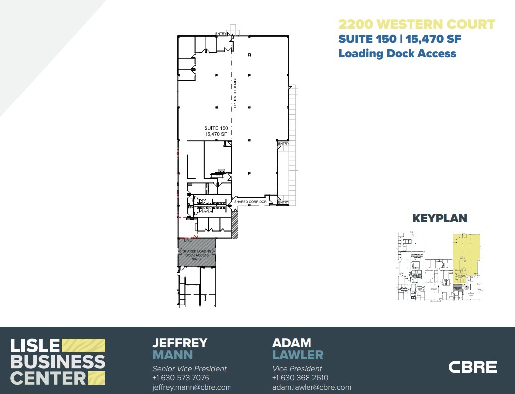 2200 Western Ct, Lisle, IL for lease Floor Plan- Image 1 of 2