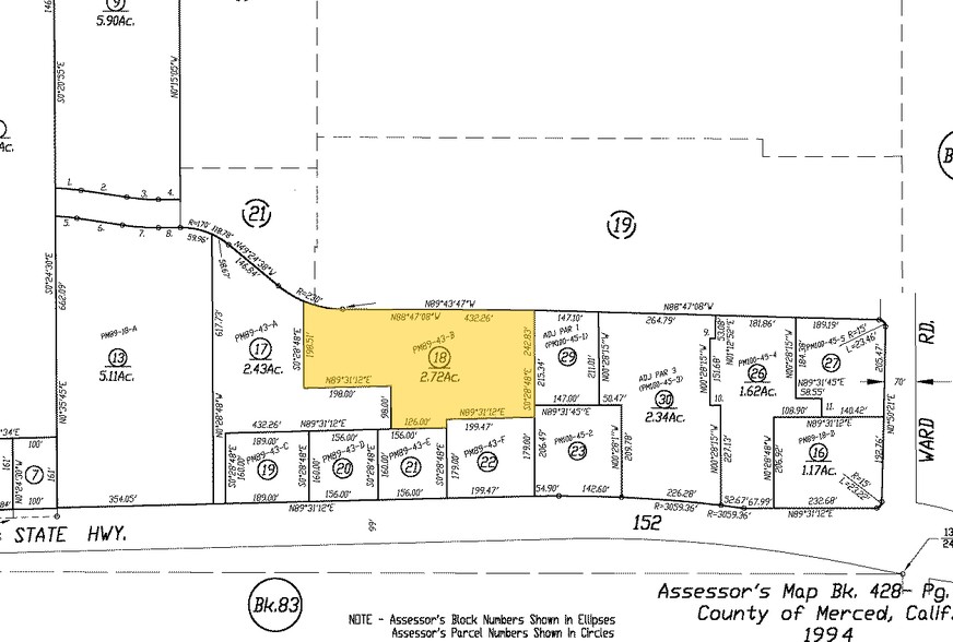 2160 E Pacheco Blvd, Los Banos, CA for lease - Plat Map - Image 2 of 9