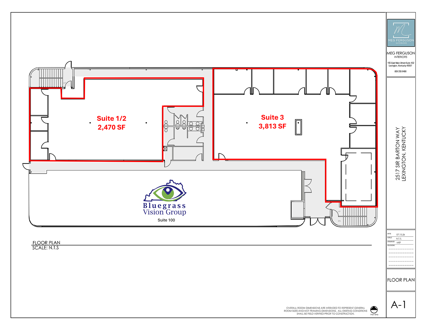 2517 Sir Barton Way, Lexington, KY for lease Floor Plan- Image 1 of 1